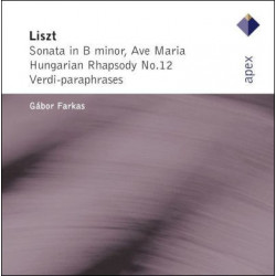 CD Liszt - Gábor Farkas: Sonata in B minor, Ave Maria, Hungarian Rhapsody No.2, Verdi-paraphrases