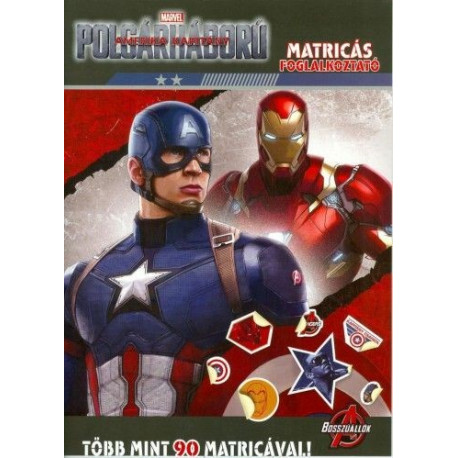 Amerika Kapitány Polgárháború - Matricás foglalkoztató