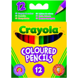 12 darabos félhosszú színes ceruza készlet