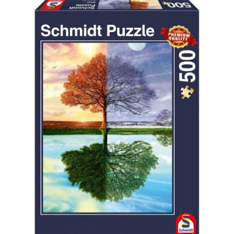 Négy évszak fája puzzle 500 darabos