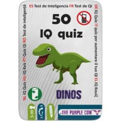 50 IQ kvíz: dinoszauruszok foglalkoztató kártyák