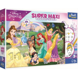 Disney Hercegnők színezhető kétoldalas maxi puzzle 24 darabos