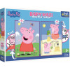 Peppa vidám napja színezhető kétoldalas maxi puzzle 2x10 darabos