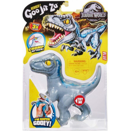 Goo Jit Zu Jurassic World: Blue Velociraptor nyújtható akciófigura