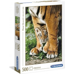 Bengáli tigris az anyja lábánál puzzle 500 darabos