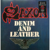 LP Saxon: Denim And Leather (40th Anniversary Limited, Reissue, Remastered Red with Black Splatter Edition)