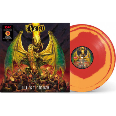 LP Dio: Killing The Dragon (20th Anniversary, Limited, Gatefold, Remastered, Repress Red & Orange Swirl Edition)