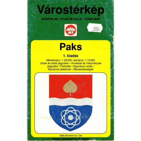 Paks várostérkép