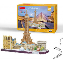 3D puzzle - CityLine Párizs 114 darabos