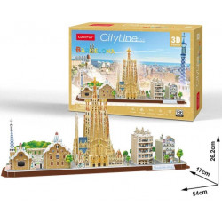 3D puzzle - CityLine Barcelona 186 darabos