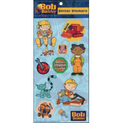 Bob, a mester glitteres matrica (világoskék)