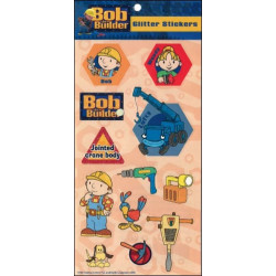 Bob, a mester glitteres matrica (világosbarna)