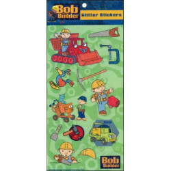 Bob, a mester glitteres matrica (zöld)