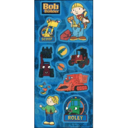 Bob, a mester glitteres matrica (kék)