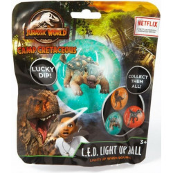 Jurassic World: Villogó pattogós labda 6cm