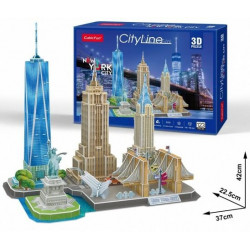 3D puzzle - CityLine New York 107 darabos