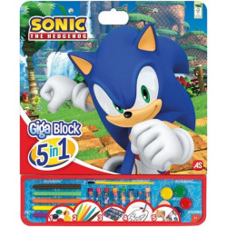 Sonic, a sündisznó 5 az 1-ben óriás színező matricákkal