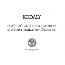 Z.4204 Kodály Zoltán: 66 kétszólamú énekgyakorlat