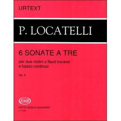 Z.14067 Pietro Antonio Locatelli: 6 Sonate a tre per due violini o flauti traversi e basso continuo Op.5