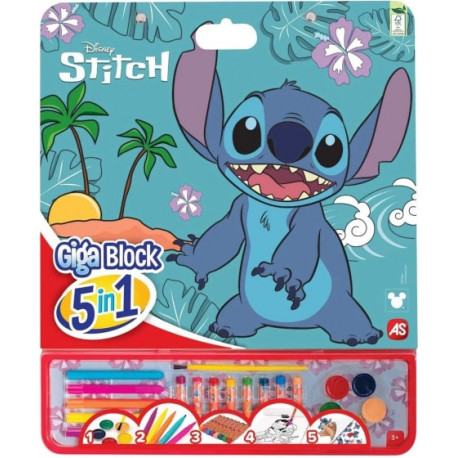 Stitch 5 az 1-ben óriás színező matricákkal