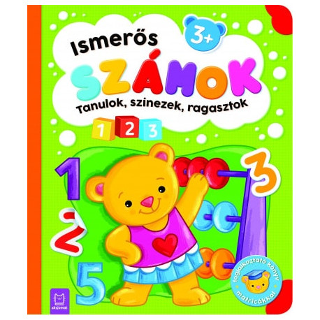 Ismerős számok - Tanulok, színezek, ragasztok