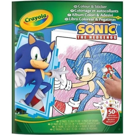 Sonic színező matricákkal