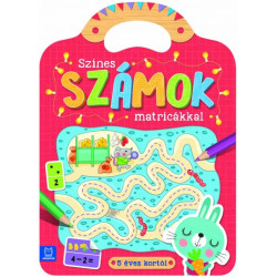 Színes számok matricákkal