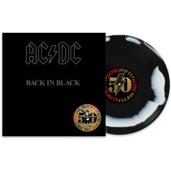 LP AC/DC: Back In Black (50th Anniversary Special Black and White 180 gram Vinyl Edition)
