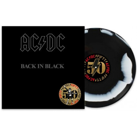 LP AC/DC: Back In Black (50th Anniversary Special Black and White 180 gram Vinyl Edition)