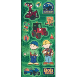 Bob, a mester glitteres matrica (zöld)