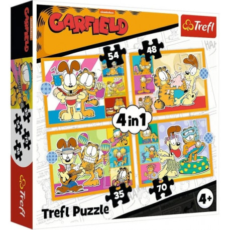 Garfield 4 az 1-ben puzzle 35, 48, 54, 70 darabos
